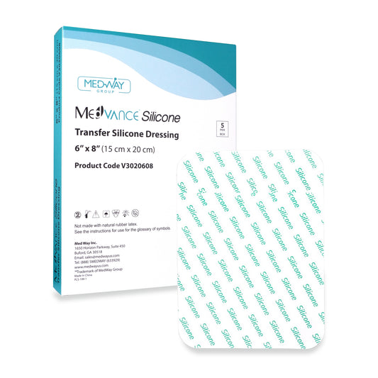 MedVance Silicone Adhesive Transfer Dressing, 6"x8", Single Piece