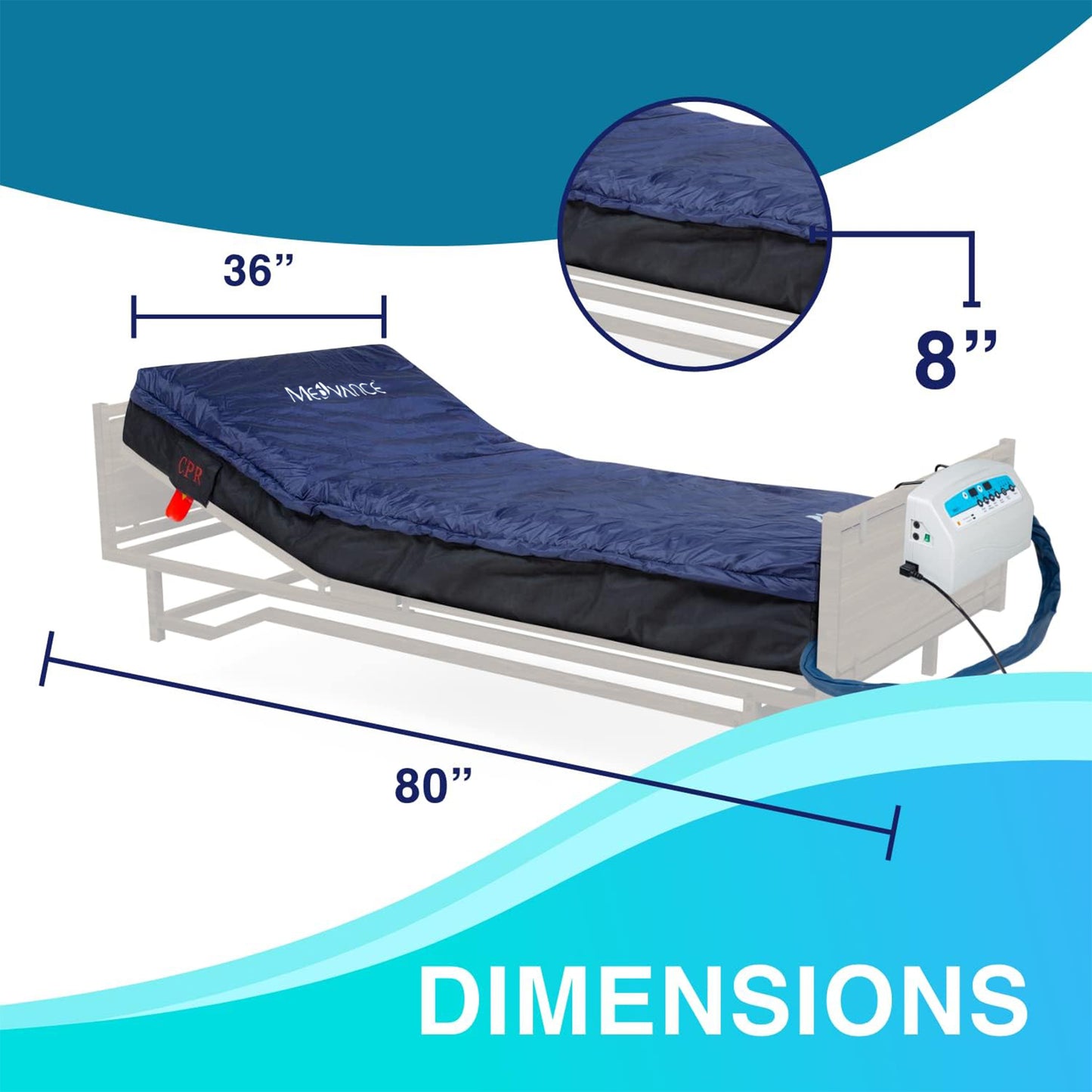 Medical Low Air Loss Mattress Replacement System with Digital Pump