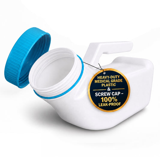 MedVance 1000mL Premium Urinals for Men Spill Proof Glow in Dark Lid 1 Pack