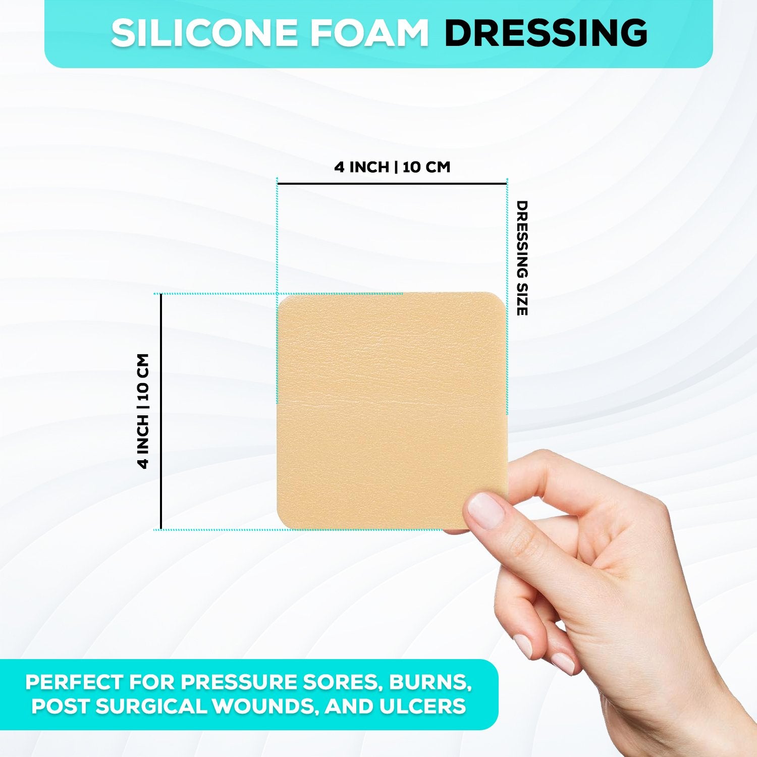 Self-Adherent Silicone Foam Dressing for Elder Care Facilities