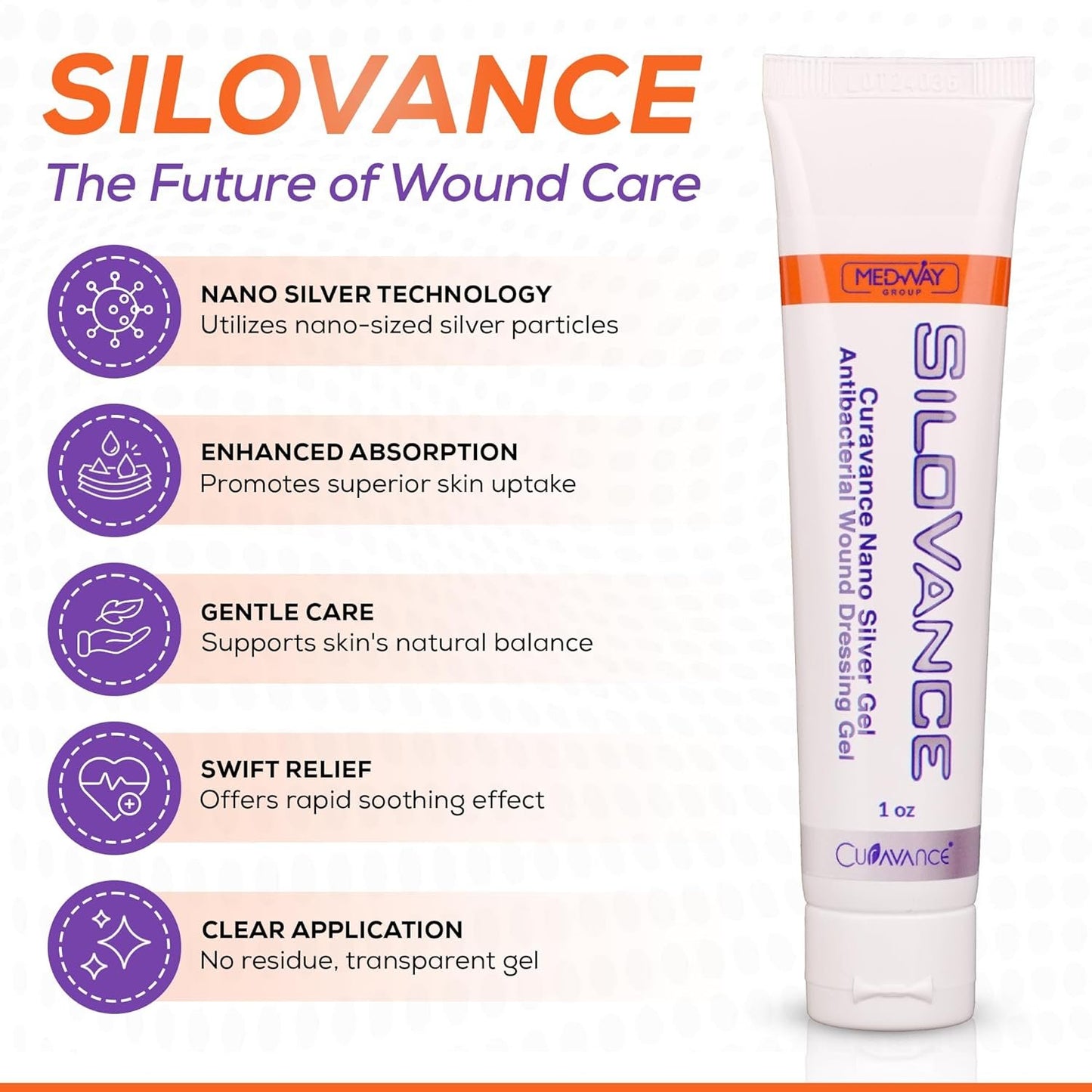 CuraVance SiloVance Nano Silver gel 1oz