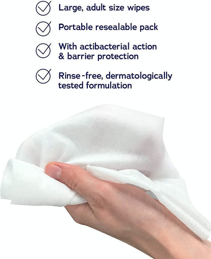 DYMACARE 5 in 1 Continence Care Wipes-  3 Packs