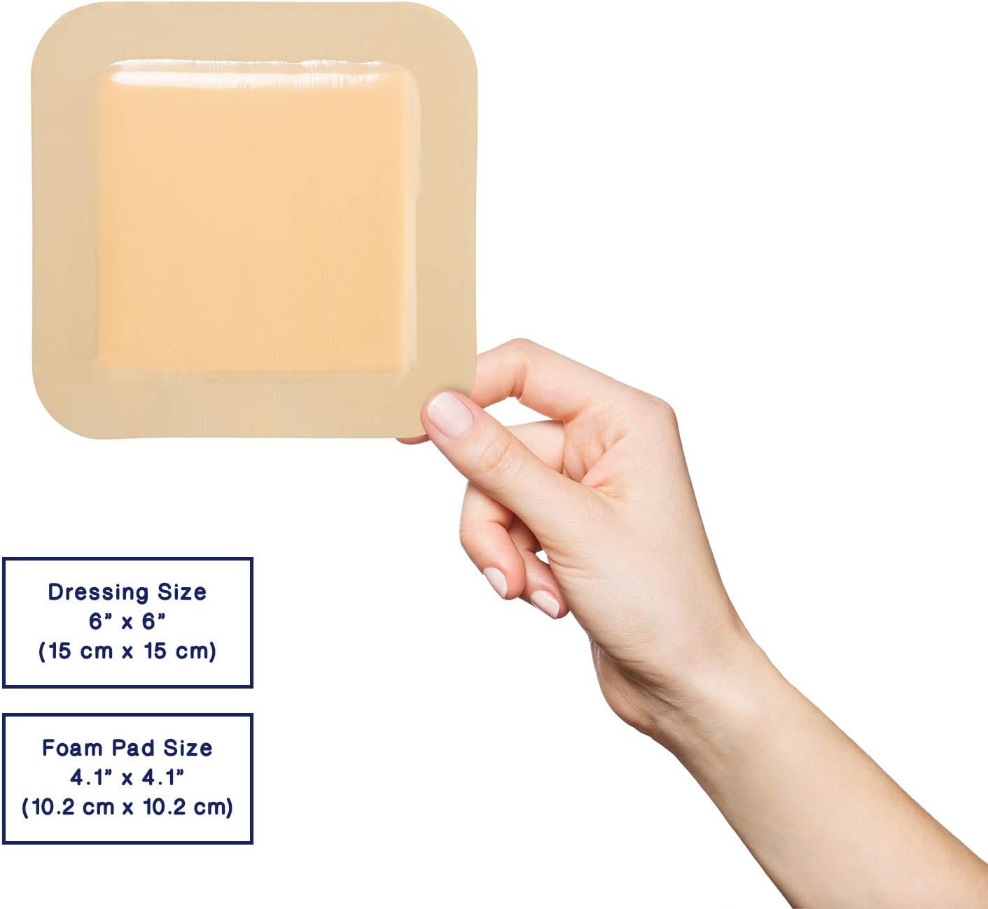 MedVance Foam Bordered Adhesive Wound Dressing, 6"x6"